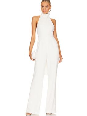 Portia Jumpsuit in Ivory from Revolve